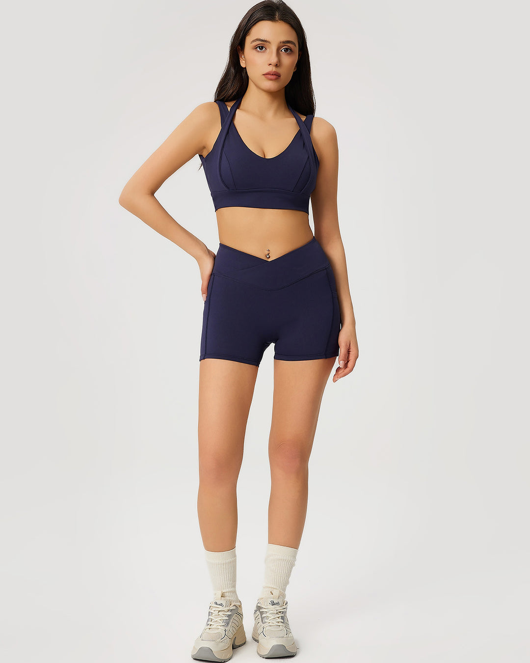 Neriah Pocket Shorts - Navy