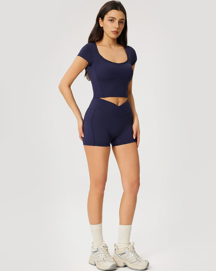 Neriah Pocket Shorts - Navy