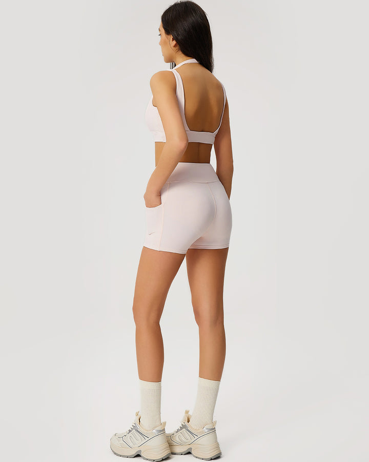 Neriah Pocket Shorts - Pink