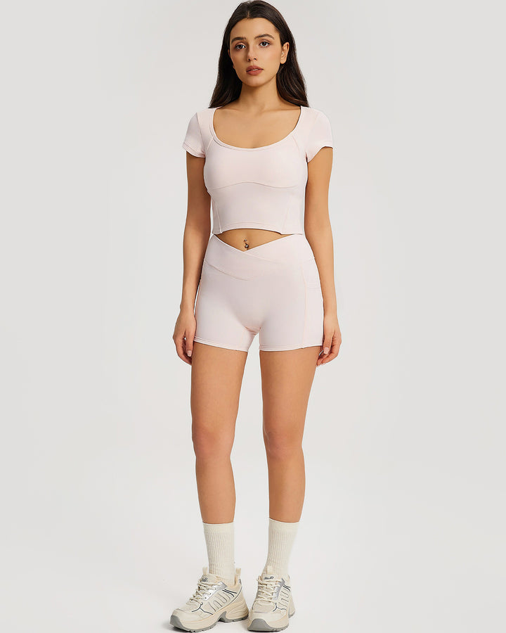 Neriah Pocket Shorts - Pink