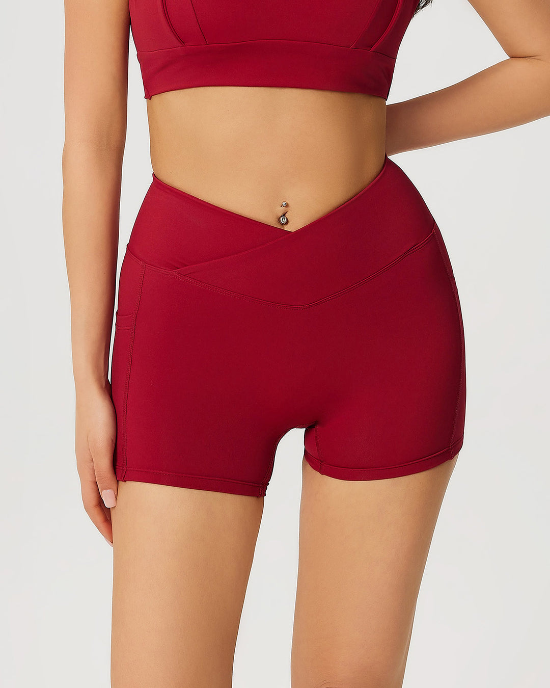 Neriah Pocket Shorts - Red