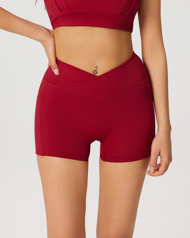 Neriah Pocket Shorts - Red