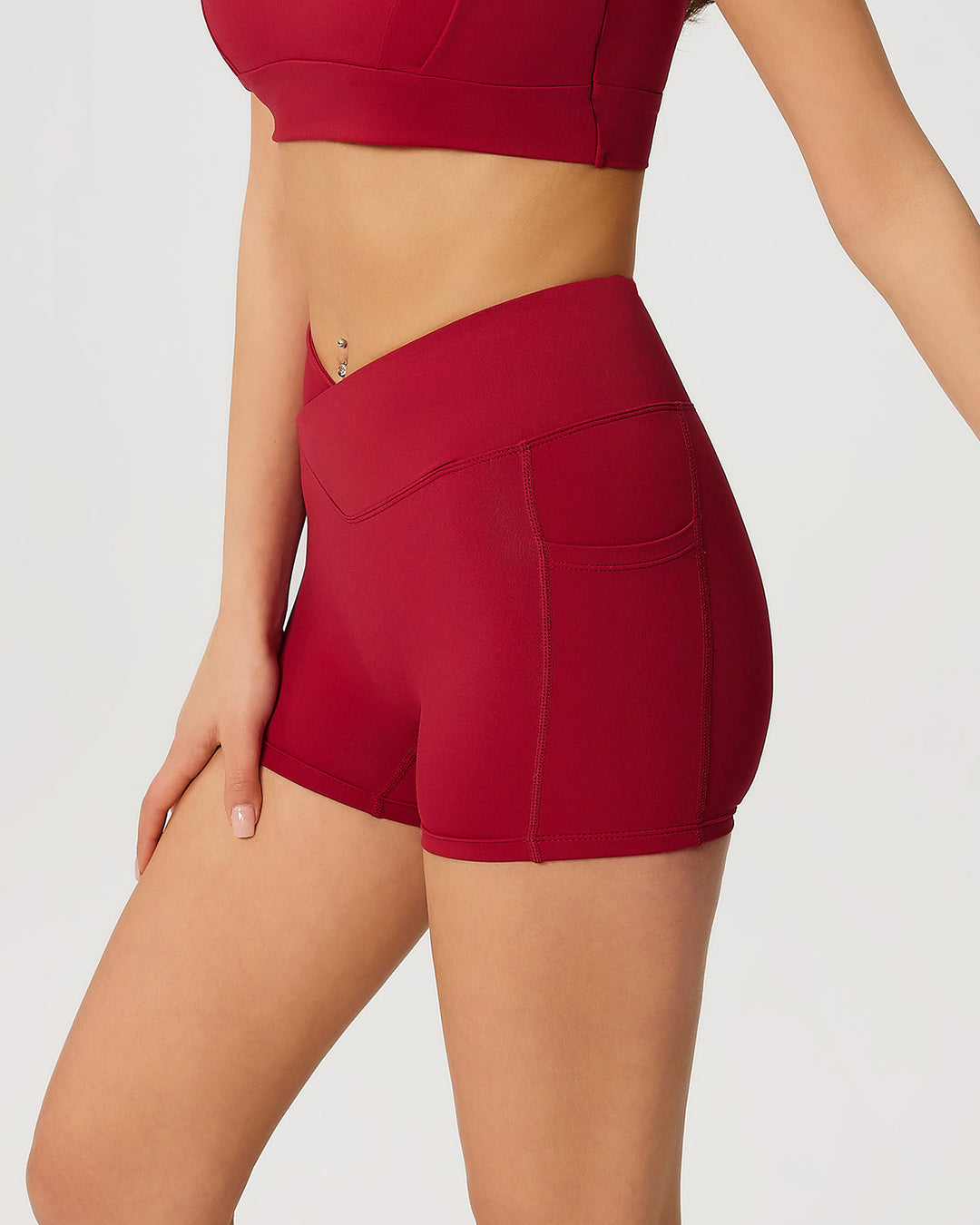 Neriah Pocket Shorts - Red