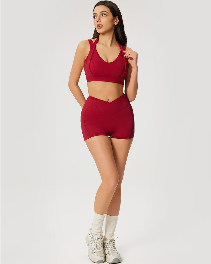 Neriah Pocket Shorts - Red