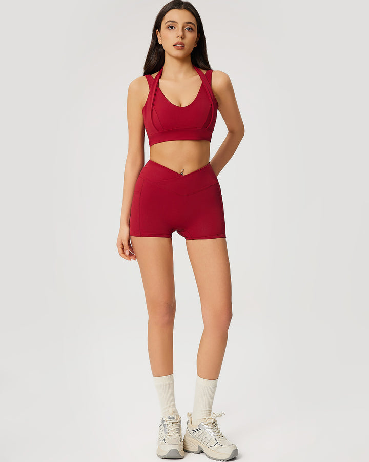 Neriah Pocket Shorts - Red
