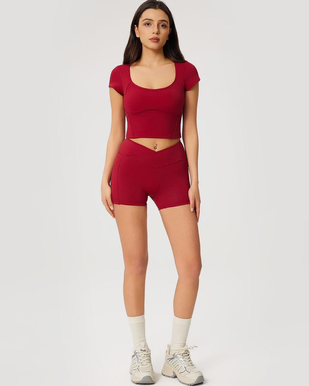 Neriah Pocket Shorts - Red