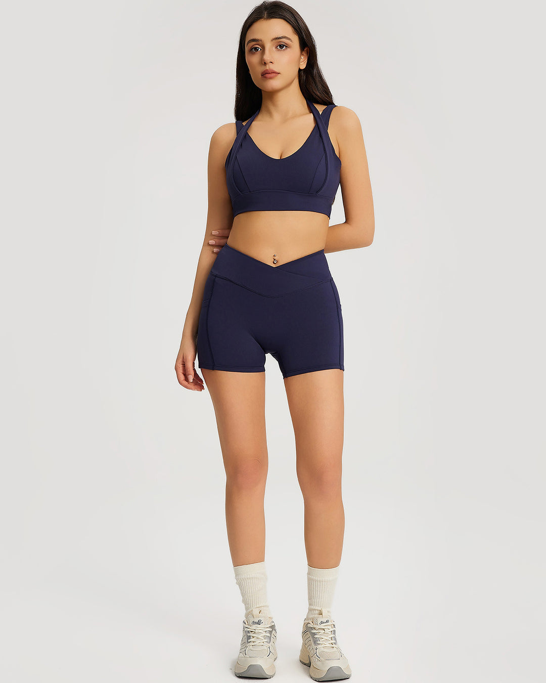 Neriah Sports Bra - Navy