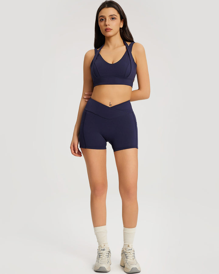 Neriah Sports Bra - Navy