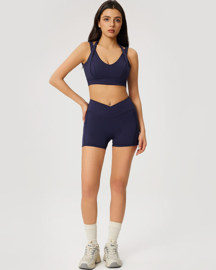 Neriah Sports Bra - Navy