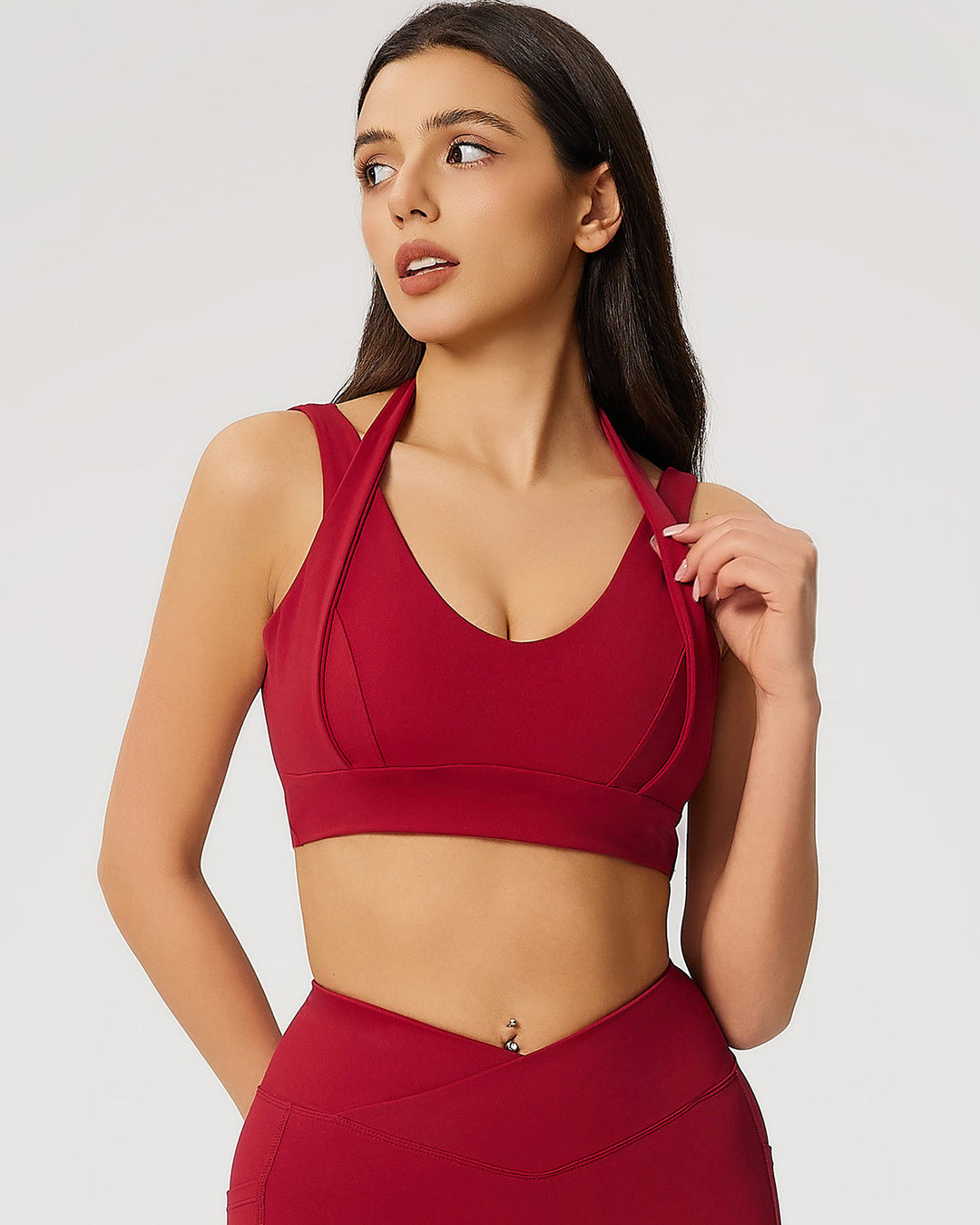 Neriah Sports Bra - Red