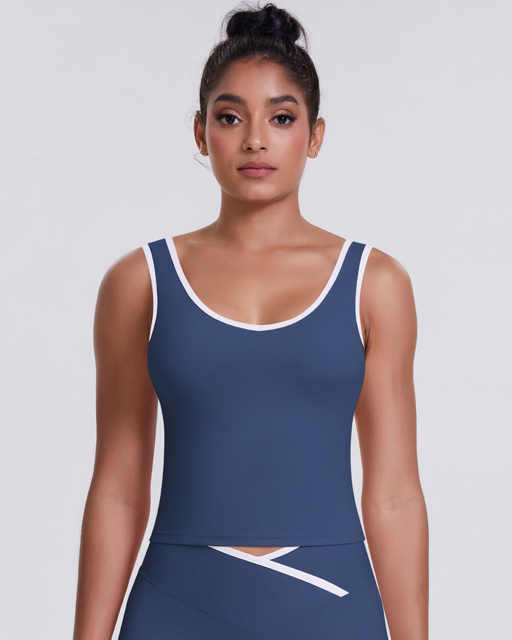 Niam Crop Top - Navy