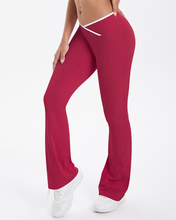 Niam Flare Leggings - Red