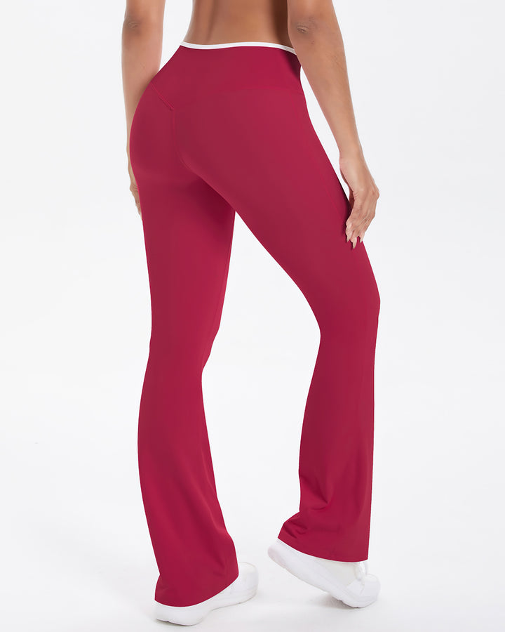 Niam Flare Leggings - Red