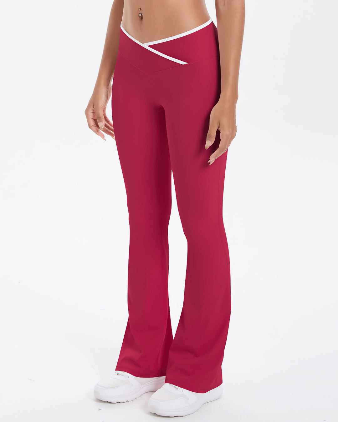Niam Flare Leggings - Red
