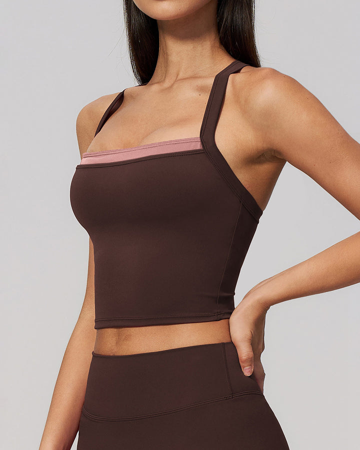 Nixie Crop Top - Chocolate