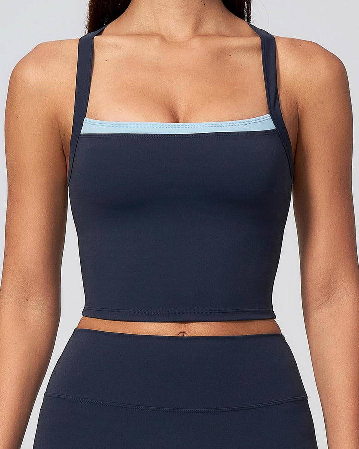 Nixie Crop Top - Navy