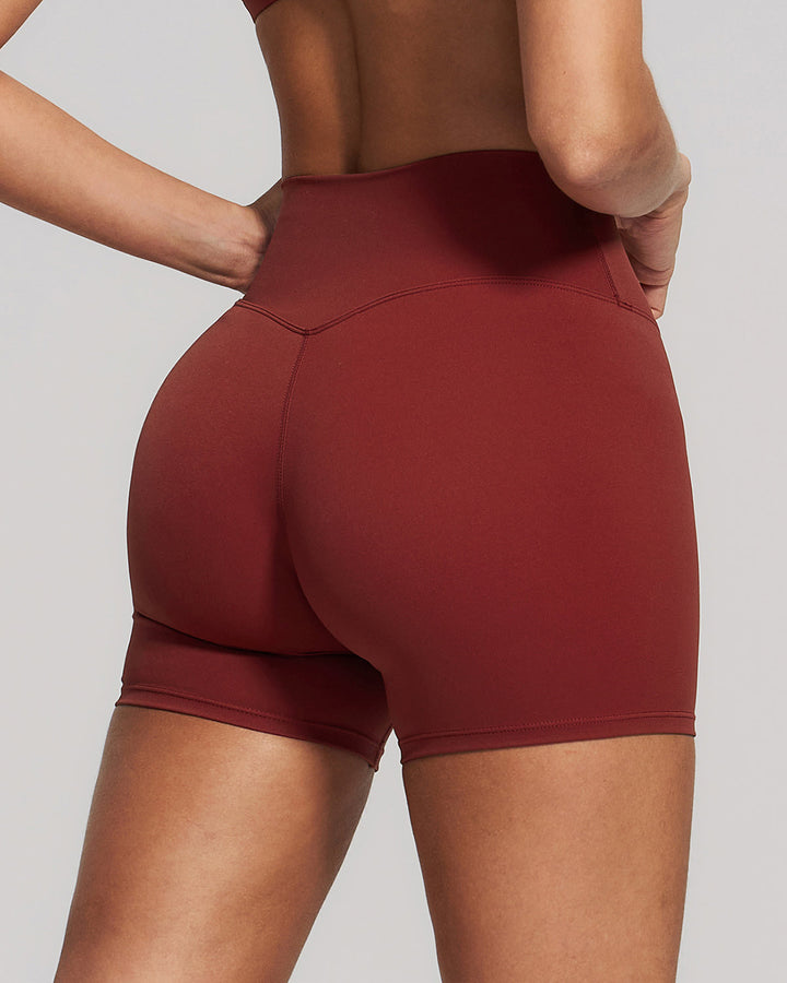 Nixie Seamless Shorts - Brick Red