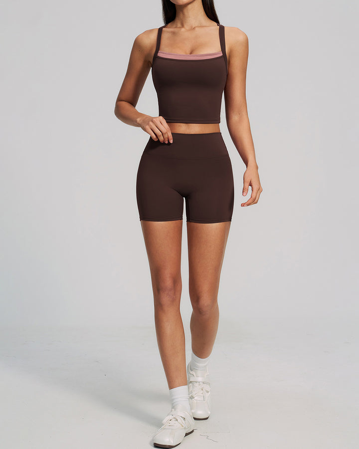 Nixie Seamless Shorts - Chocolate