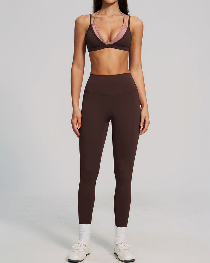 Nixie Sports Bra - Chocolate
