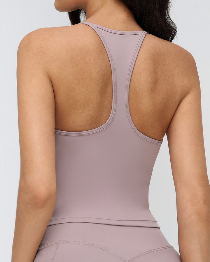 Nixie Tank Top - Smokey Rose