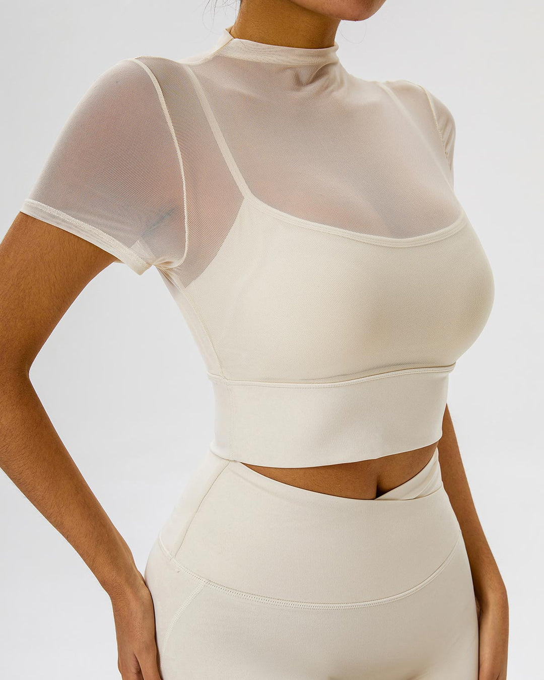 Nola Crop Top - Beige