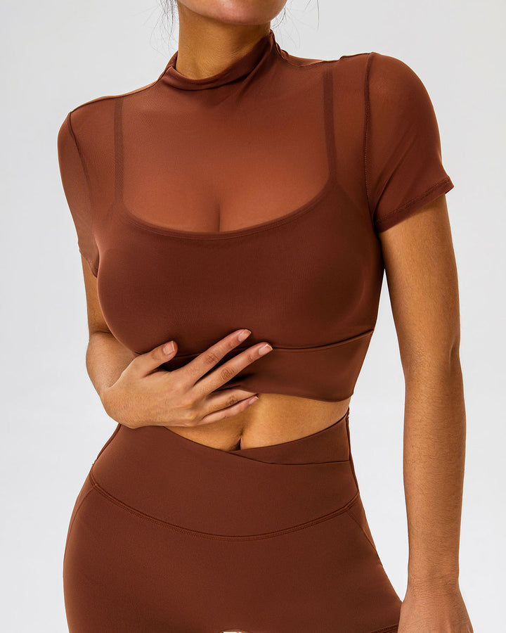 Nola Crop Top - Chestnut