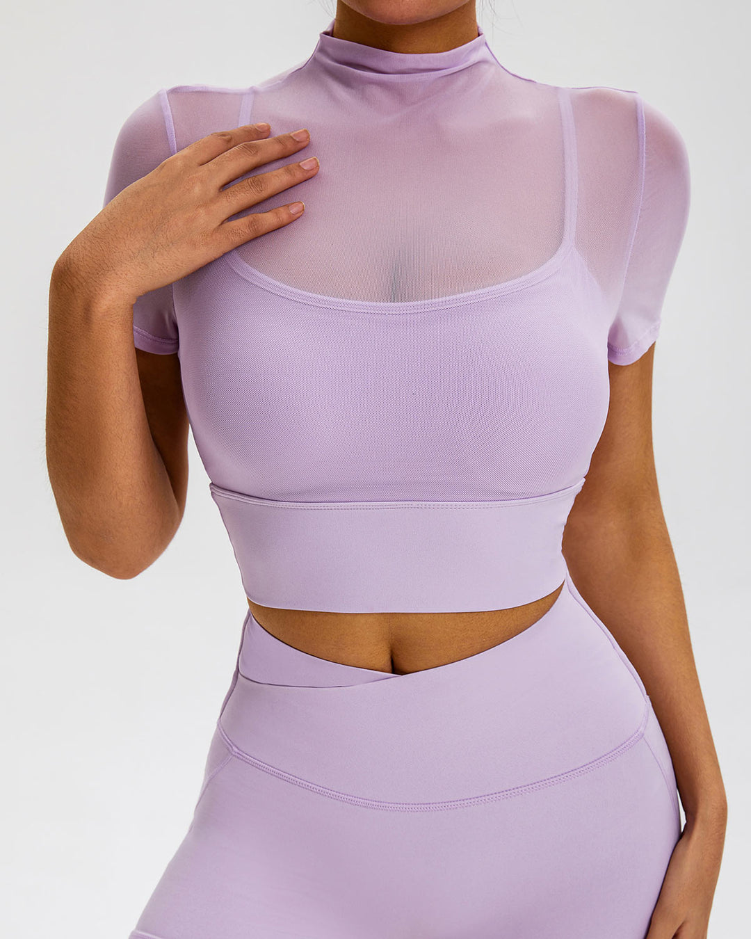 Nola Crop Top - Lilac