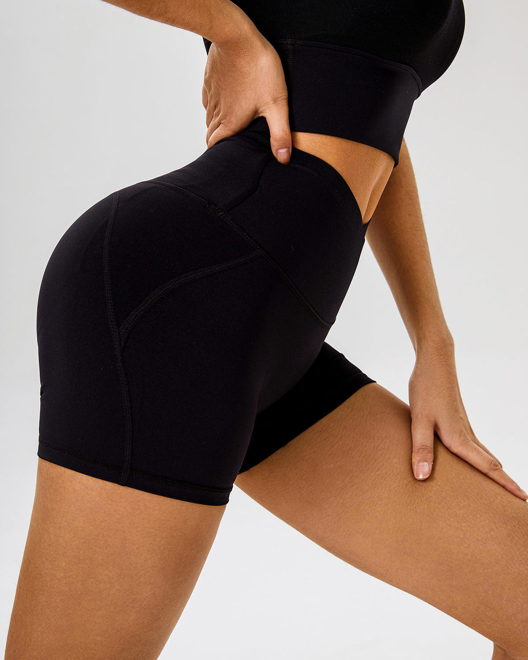 Nola Seamless Shorts - Black