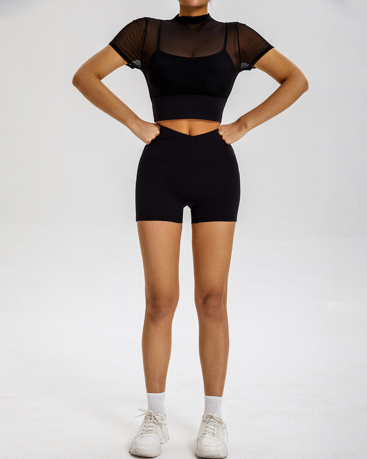Nola Seamless Shorts - Black