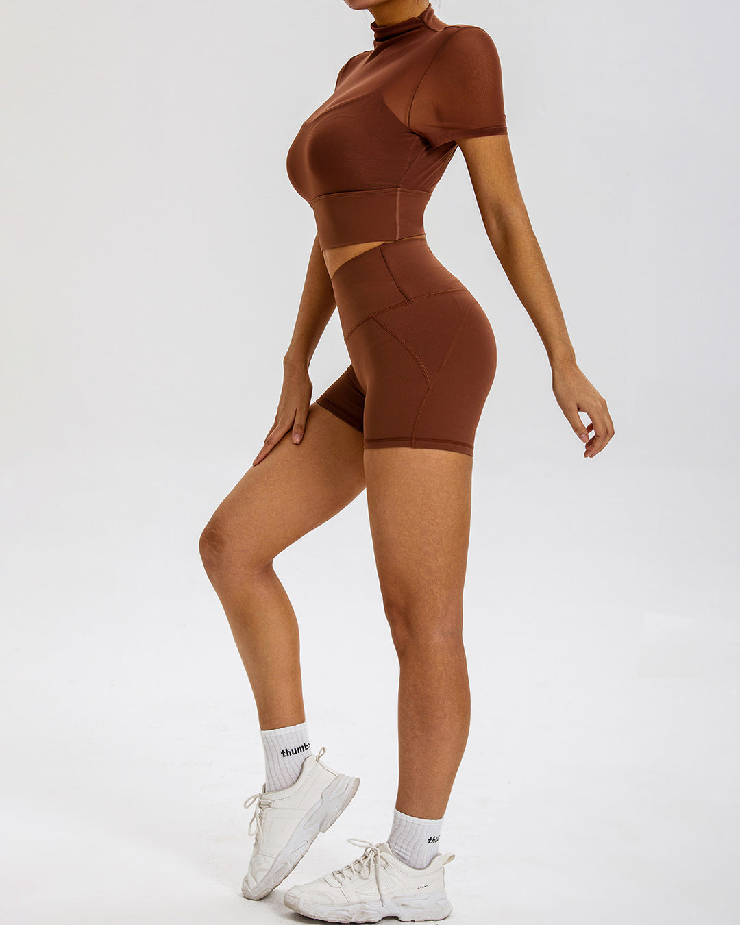 Nola Seamless Shorts - Chestnut