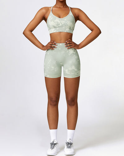 Nova Seamless Scrunch Shorts - Green