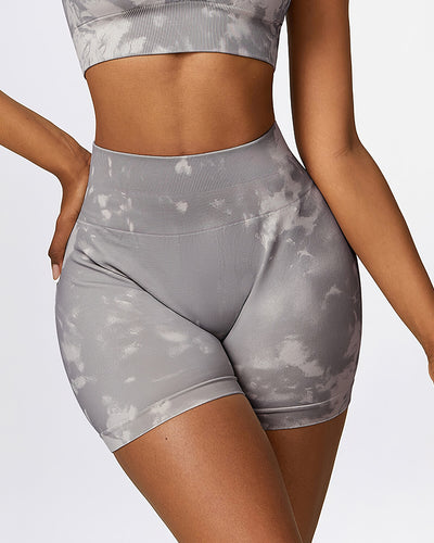 Nova Seamless Scrunch Shorts - Grey