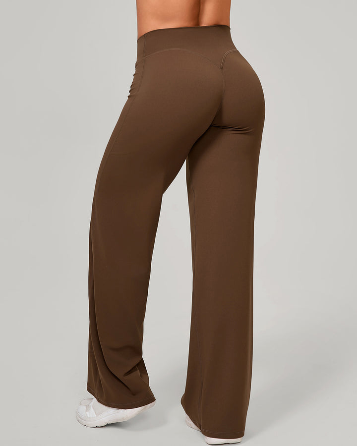 Nyla Flare Leggings - Brown