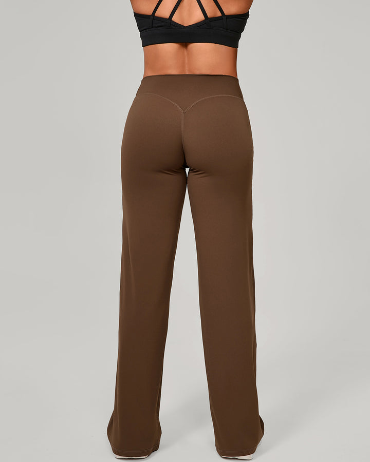Nyla Flare Leggings - Brown