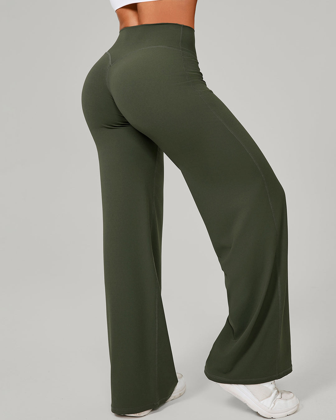 Nyla Flare Leggings - Olive