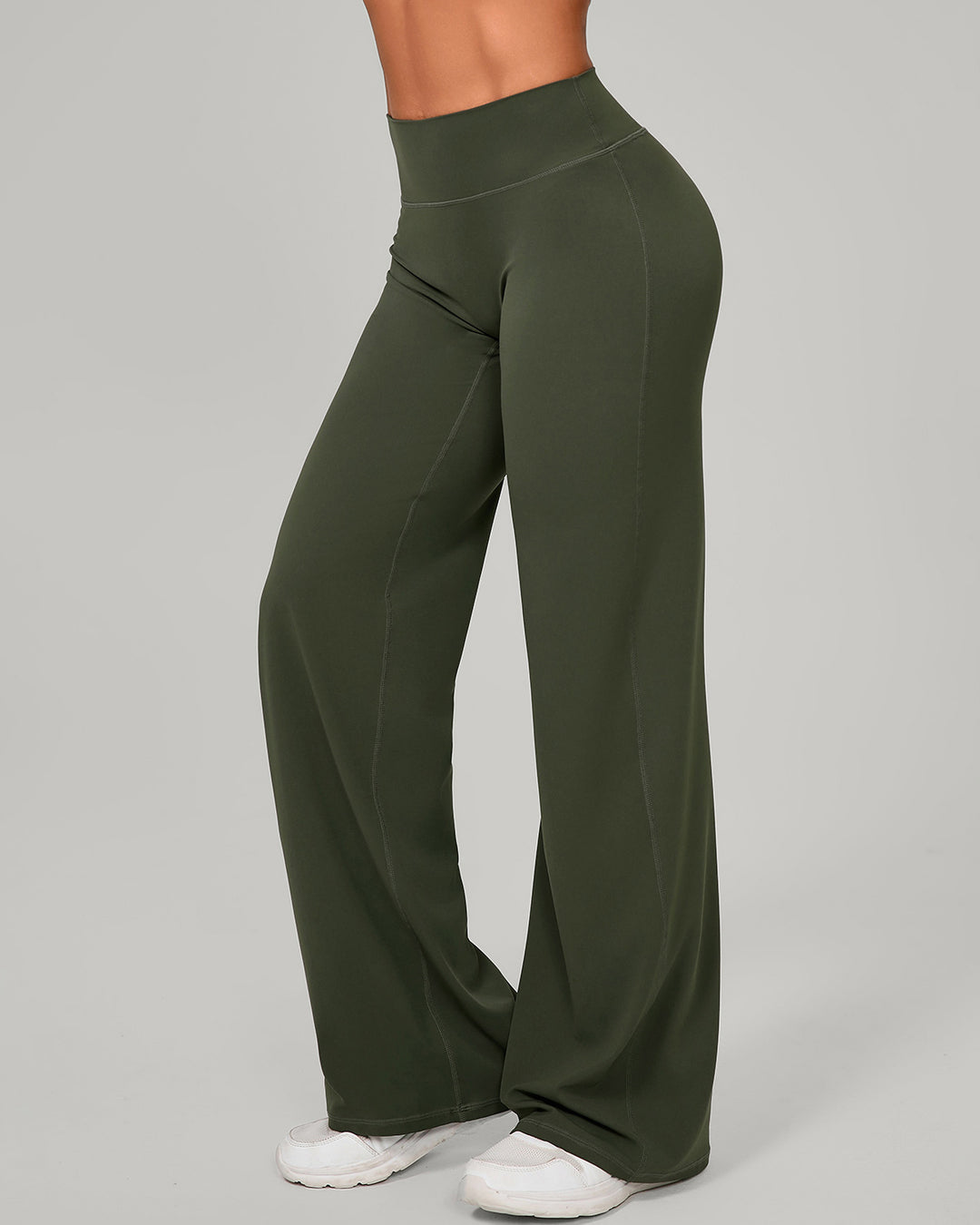 Nyla Flare Leggings - Olive