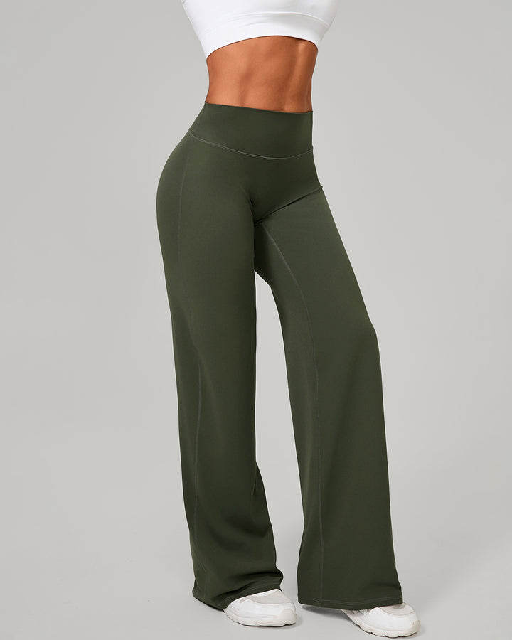 Nyla Flare Leggings - Olive