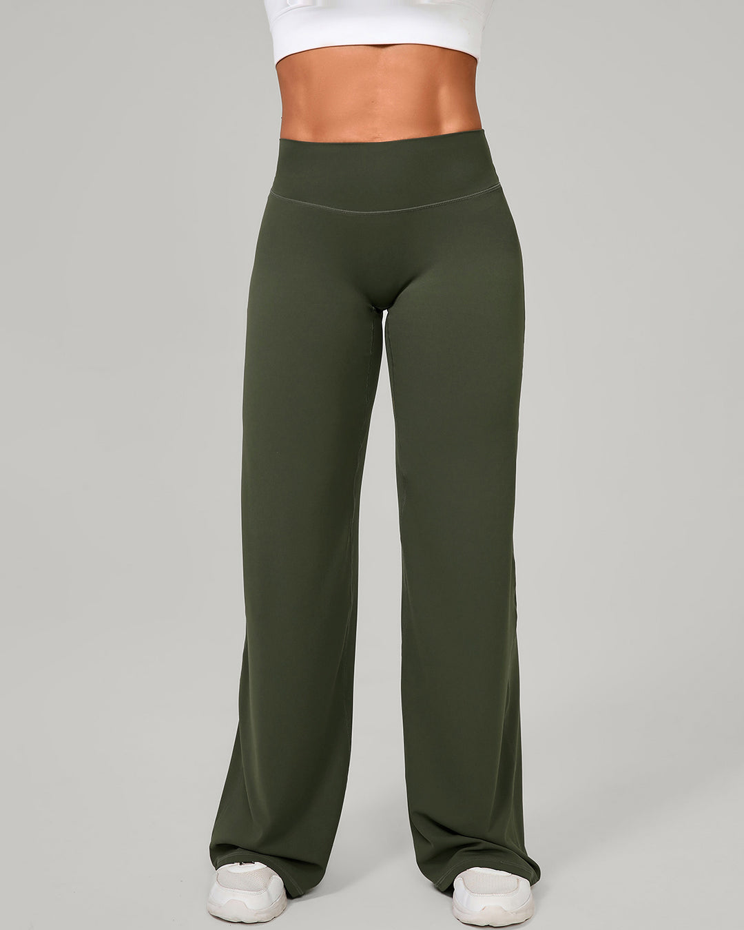 Nyla Flare Leggings - Olive