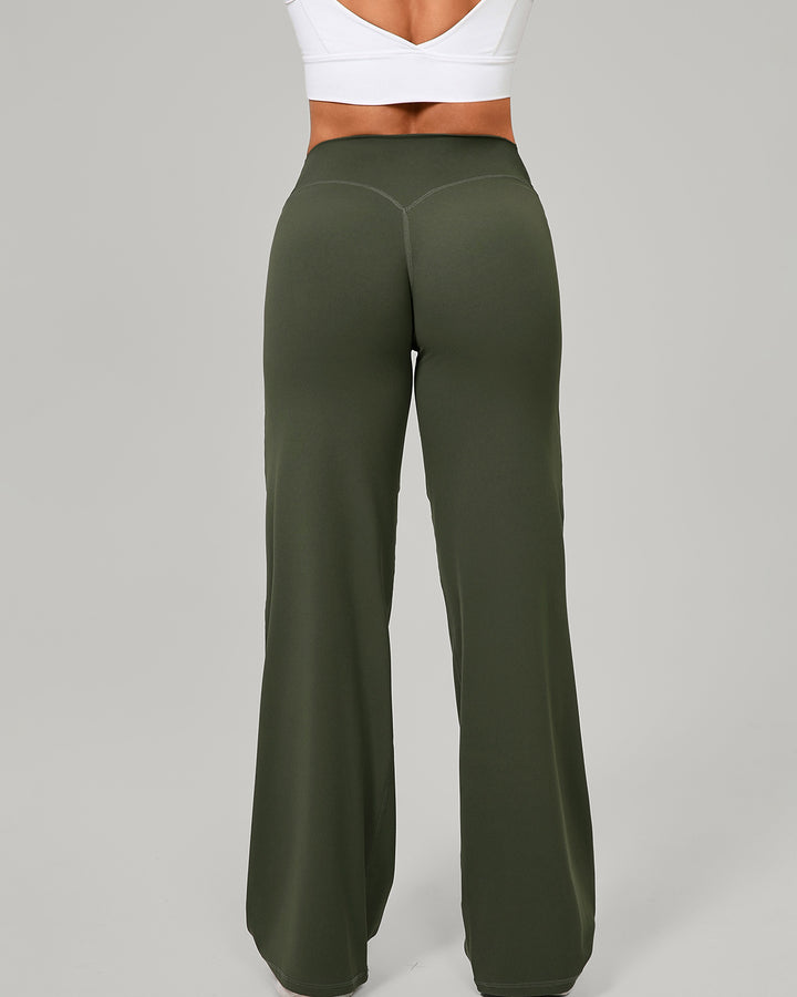 Nyla Flare Leggings - Olive
