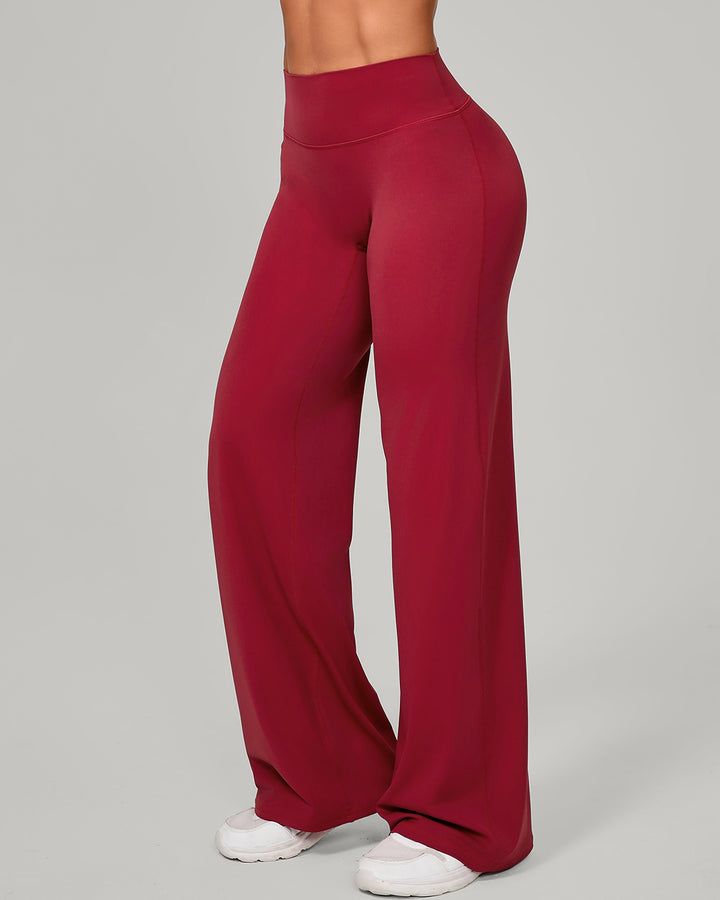 Nyla Flare Leggings - Red