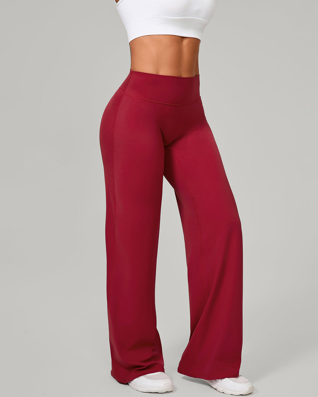 Nyla Flare Leggings - Red