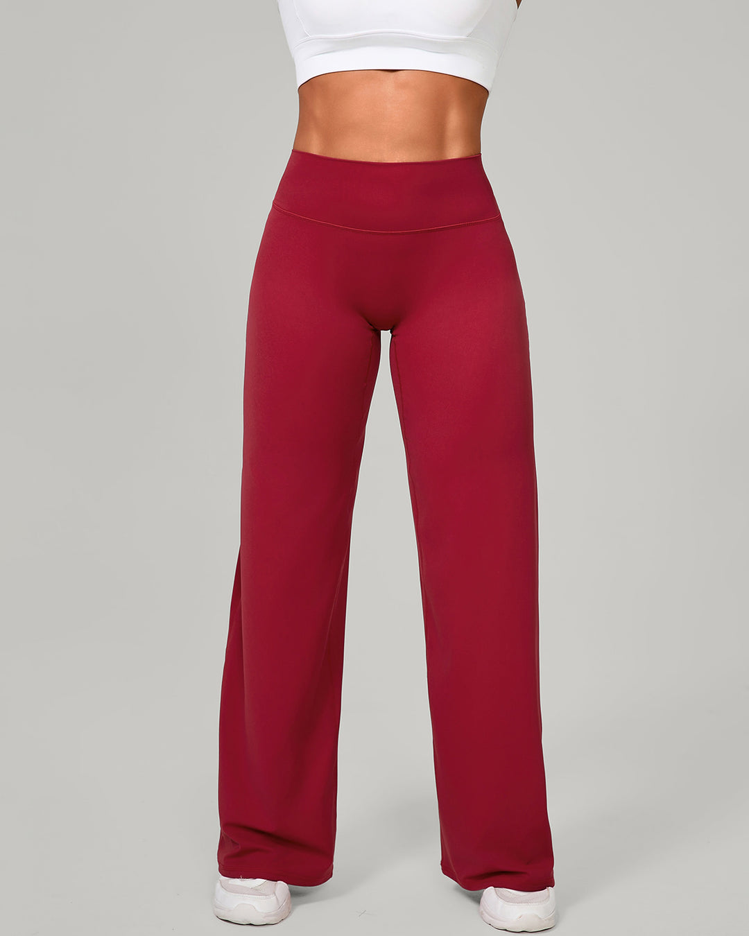 Nyla Flare Leggings - Red