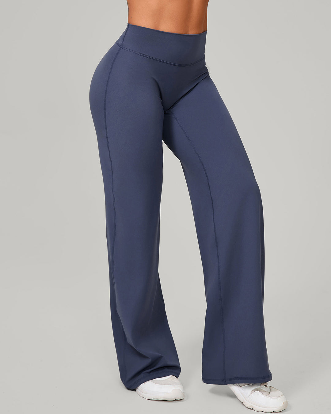 Nyla Flare Leggings - Smoky Blue