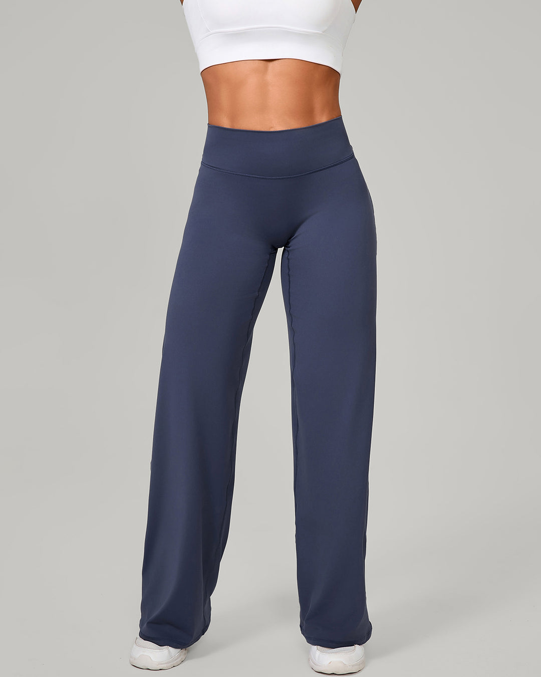 Nyla Flare Leggings - Smoky Blue