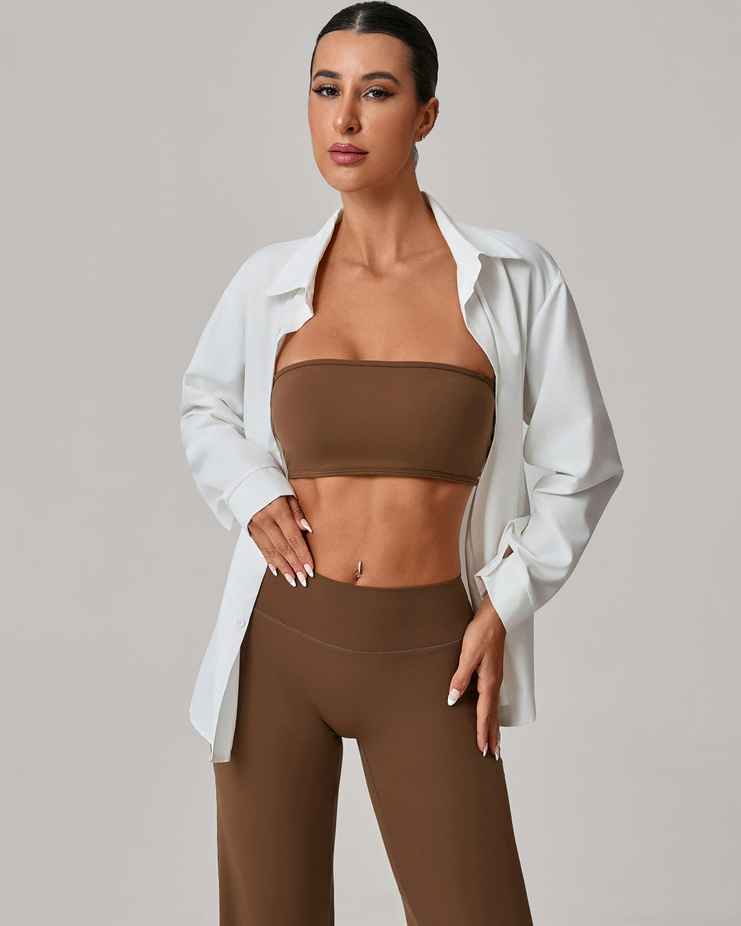 Nyla Sports Bra - Brown