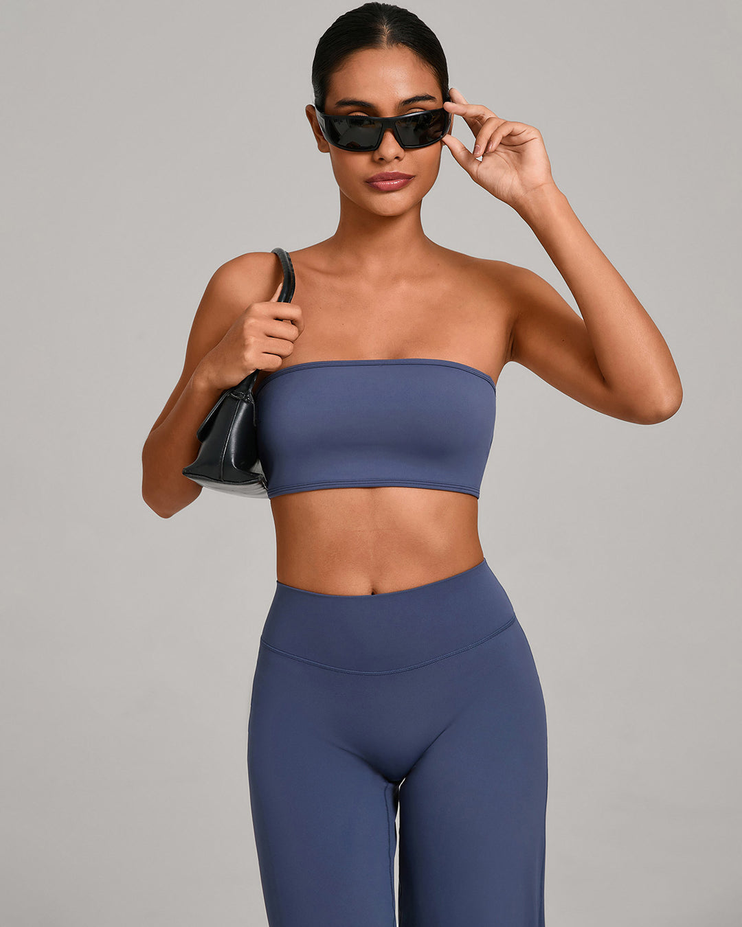 Nyla Sports Bra - Smoky Blue