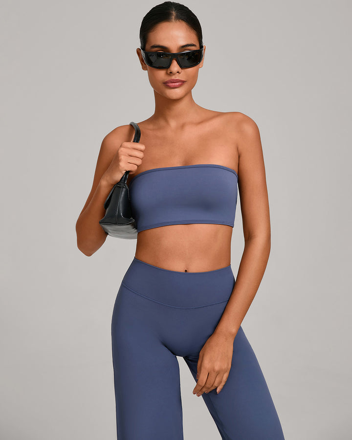 Nyla Sports Bra - Smoky Blue