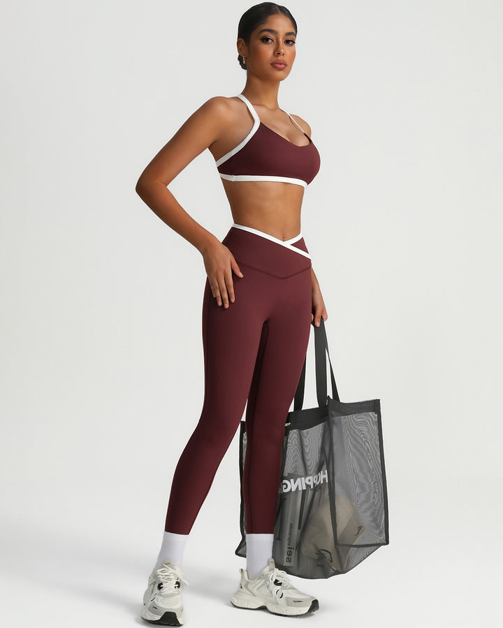 Octavia Scrunch Leggings - Auburn