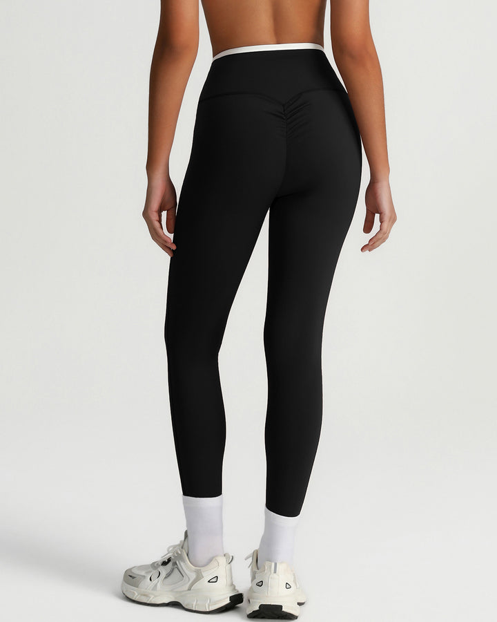 Octavia Scrunch Leggings - Black