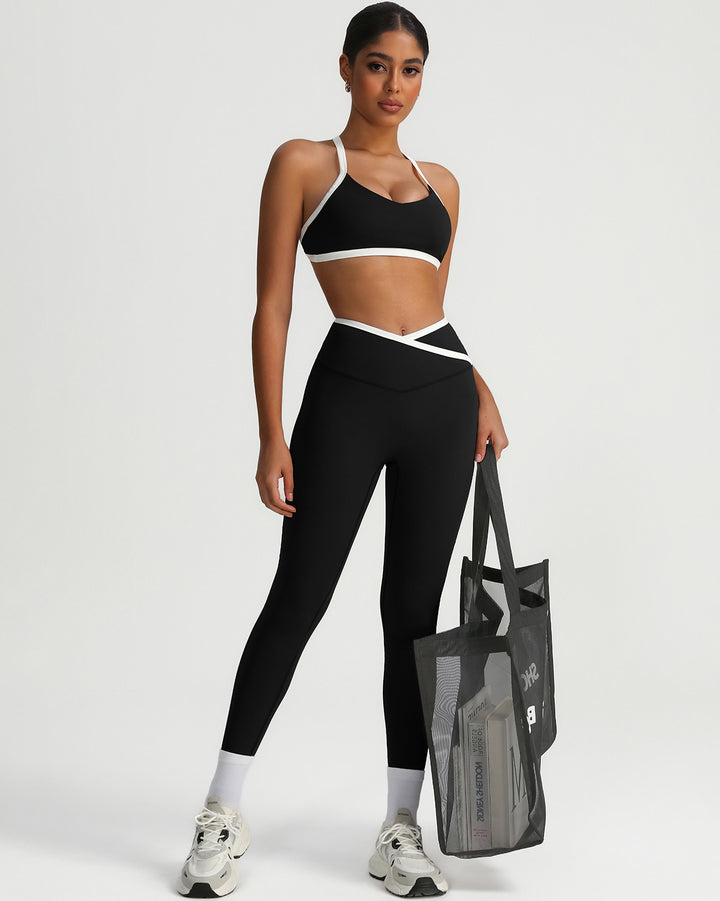 Octavia Scrunch Leggings - Black